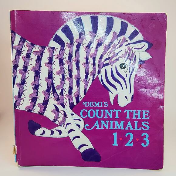 Vintage 80s Demi’s Count the Animals 1 2 3 Rare HTF Children’s Counting Book - Picture 2 of 16